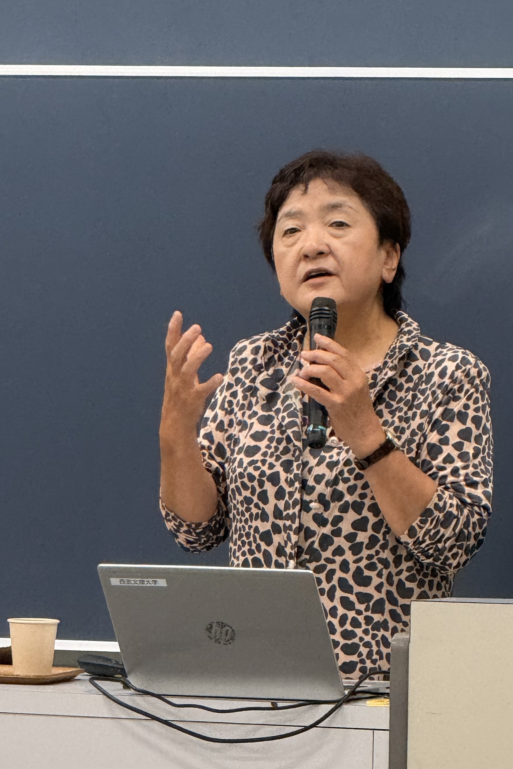 学長担当科目「先人に学ぶ」にて、訪問看護師の宮崎和加子さまにご講義いただきました！